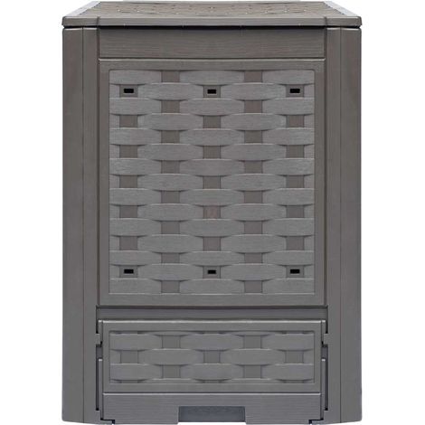 Maison Exclusive - Gartenkomposter 3 Stk. Braun 60x60x83cm 900 L (1/5)