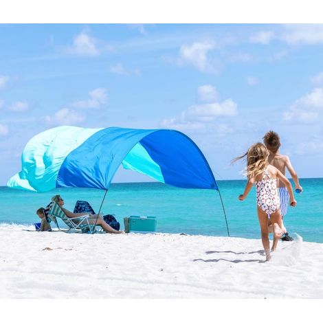 Voile d'ombrage, auvent de plage et d'extérieur, store pare-soleil, abri d'ombrage, 5 m x 3 m (1/5)