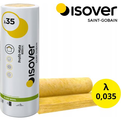 Lana mineral Isover Profit Mat 0,035 gr 15 cm 150 mm rollo - 4,80 m2 (1/5)