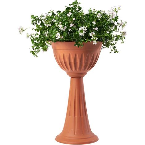 VASO PVC A COLONNA Ø cm 43 x h.74,5 lt.20 - terracotta  - BAMA