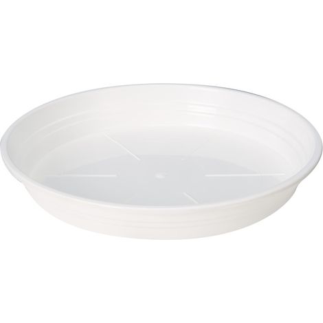 Soucoupe Ronde D47cm - H5,5cm - Blanc - Fabrication Française - Livraison gratuite (1/2)