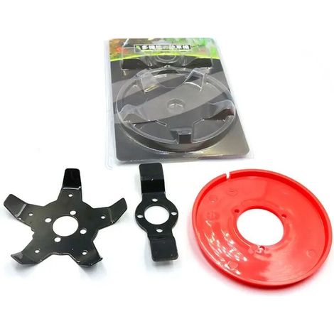 Disque de désherbage multifonctionnel pour tondeuse à gazon avec 5 dents, tête de coupe-bordures double usage - AquaForge