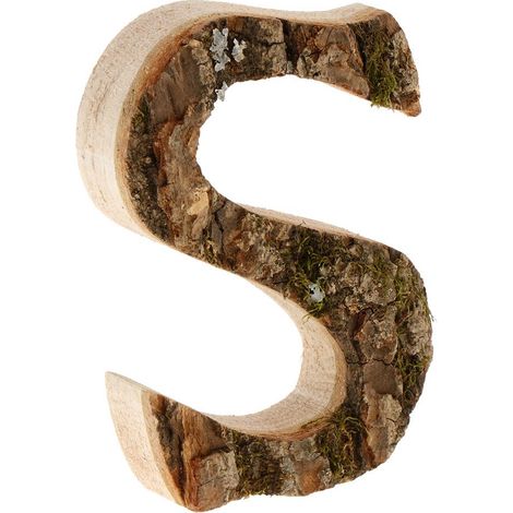 Lettres en bois faites à la main S (1/5)