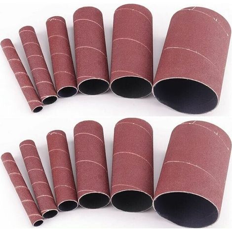 Lot de 12 manchons de ponçage pour ponceuse oscillante 11,4 cm (1/5)