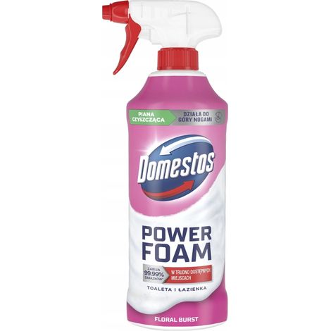 Domestos Power Foam Detergente per il bagno, fragranza floreale fresca 435 ml (1/5)