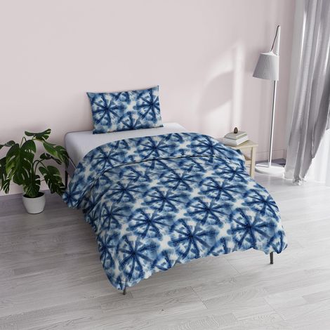 Housse de Couette Fantaisie en Microfibre imprimée, Motif Batik, pour lit Simple (1/4)