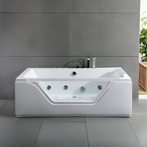 Baignoire Balnéo Tahiti white Jets 170 x78 x60 cm, by SPALINA (1/5)