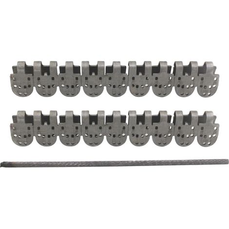 Agrafe pour bande transporteuse de contention acier au manganèse jonction de convoyeur caoutchouc fixation pour connexion agrafe de joint bandes transporteuses attache de courroie (400mm) (1/5)