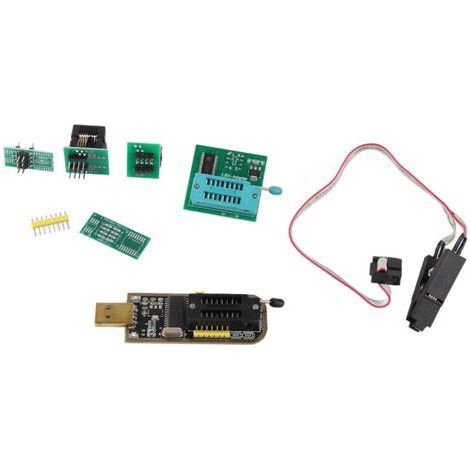 Clip de Test SOP8, Programmeur USB, Puce de Flash des Séries 24 et 25, Programmateur Fiable Série CH341A 24-25, Carte Stable et Pratique pour Mémoire TV LCD, Ordinateur Portable, (1/5)