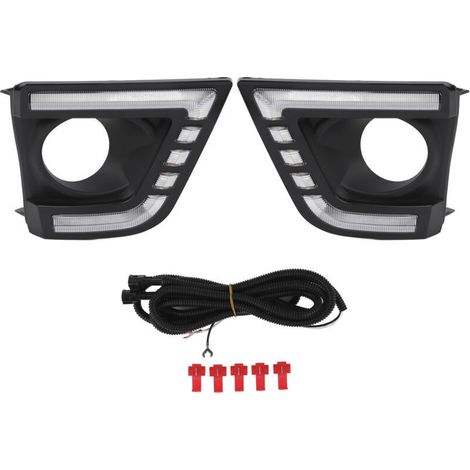 pièces pare-chocs avant LED feux de jour 12V remplacement pour Corolla 2014 2015 2016 DRL (1/4)
