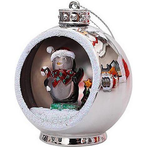 Regalo de Navidad Luces coloridas y brillantes Bola de Navidad Decoración para el árbol de Navidad (1/3)