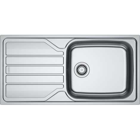 Évier à encastrer inox lisse FLN 611 1 cuve 1 égouttoir 1000 x 500 mm - FRANKE FRANCE S.A.S (1/2)