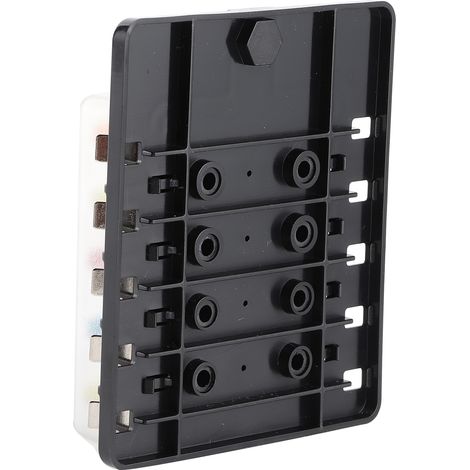 Boîtier à Fusibles 10 Voies avec Voyant LED pour Voiture, Bateau et Camping-Car