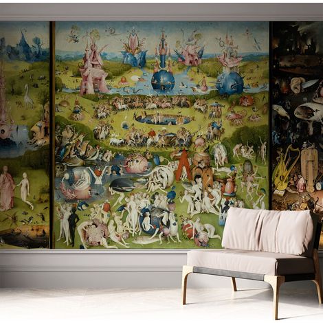Papier peint adhésif autocollant pour salon chambre à coucher tendance et originale Jardin mystérieux 312x219 cm (1/5)