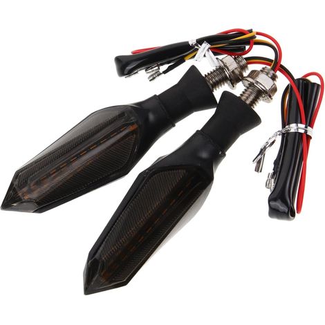 2pièces Clignotants Led Pour Moto Feux Clignotants De Remplacement Éclairage Led Pour Moto Remplacement De (1/5)