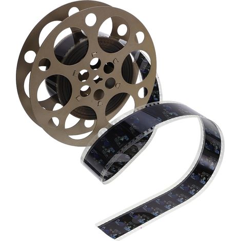 Décoration Vintage en Fer Or pour Soirée Cinéma Théâtre, Accessoire Portable et Léger, Décoration Nostalgique pour Amateurs de Films Anciens (1/5)