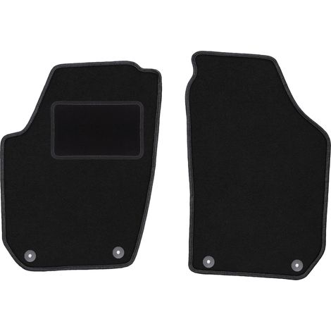 Tappetini anteriori neri per: Skoda Fabia II hatchback, station wagon (2007-2014)