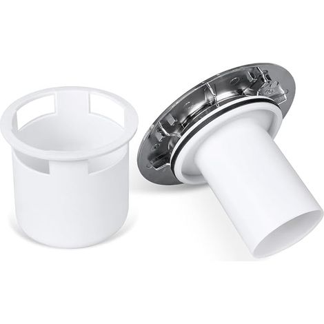 SEGNAYEN couvercle de rechange pour siphon de douche 115 mm, couvercle chromé, débit rapide, vidange bac douche (1/5)