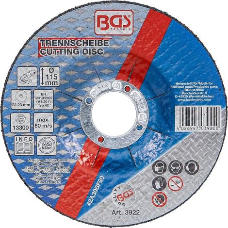 Disque à Couper pour Métal 115 x 2,5 x 22,2 mm - Type 42 - Coupe Précise et Durable, Pro - D-Work (1/5)