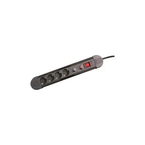 Base 4 Prises avec protection contre les surcharges Noir Electro DH 36.255 843055552085385 Noir Electro DH 36.255 8430552085385