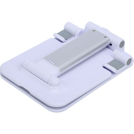 Support Tablette Pliable Et Réglable En Abs - Stand Extensible Multi-Angles Pour Bureau Et Voyage - Compatible Smartphone Et Tablette - 1 Pièce (1/5)