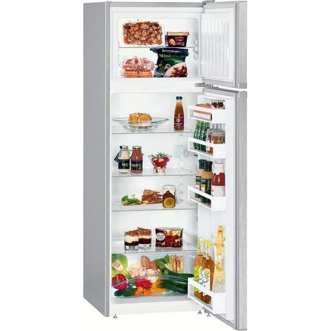 Liebherr CTel 2931 Frigorifero Doppia Porta Capacita 270 Litri Classe energetica F 157 cm SmartFrost Cassetto per Frutta e Verdura Illuminazione LED Silver (1/4)