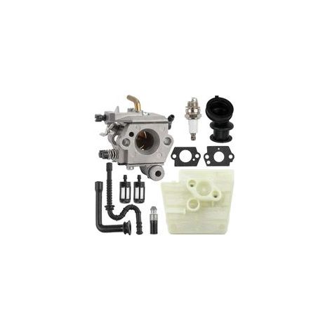 Vergaser für Stihl 024 026 Pro MS260 MS240 MS260 Pro Kettensäge. Ersetzt 1121 120 0610 WT-403B WT-403A inklusive Luftfilter, Zündkerze und Kraftstoffleitung. (1/5)