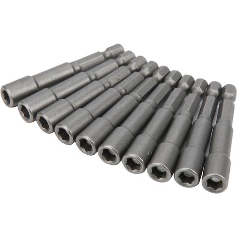10-teiliges Sechskant-Steckschlüssel-Set mit starken magnetischen Handwerkzeugen aus Chrom-Vanadium-Stahl (6 x 6,35 mm) (1/5)