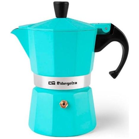 MIBRICOTIENDA orbegozo cafetera aluminio 12 tazas  kfv 1245 verde ref 17934