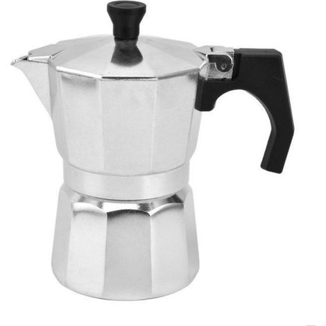 Cafetière - Aluminium - Forme Octogonale - 150 ml - Pour Cuisinière Gaz Ou Électrique (1/5)