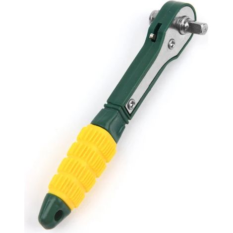 Mini destornillador con vástago de 1/4", llave de trinquete rápida ajustable, llave de tubo, herramienta (1/5)