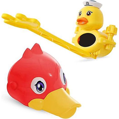 extension Robinet Pour Enfant, 1 Pices Rallonge De Robinet, Design En Forme De Canard, Rglable, Plus Pratique Pour Les Tout-petits Pour Se Laver L (1/5)