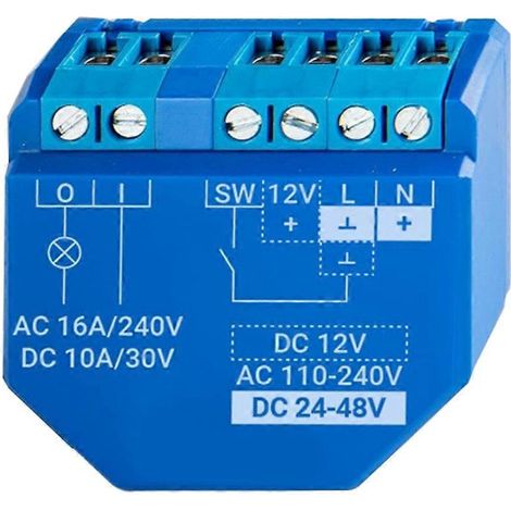 Pour Shelly Plus 1 Relais WiFi intelligent : contrôle et surveillance de l’alimentation pour la maison, l’éclairage et les portes de garage (applications)