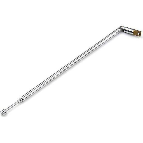 Antenne télescopique radio AM/FM en métal, 63 cm de longueur, 4 sections (1/4)