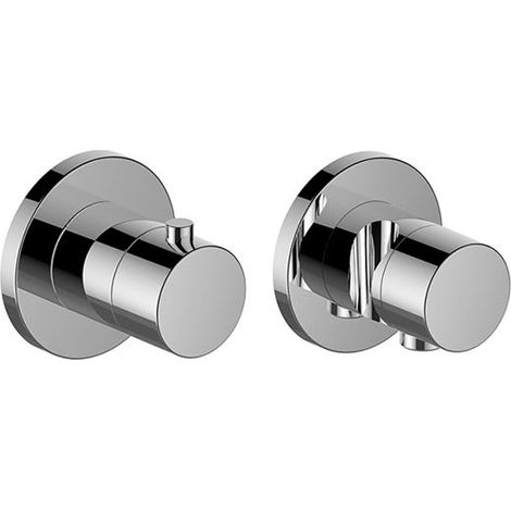 Keuco IXMO Set Thermostat 59753010021 Fertigset, Umstellventil, Schlauchanschluss, rund