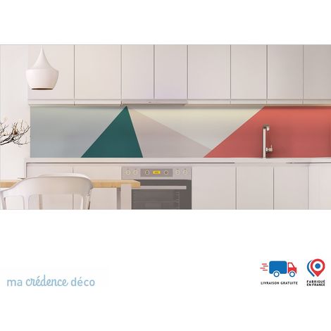 Crédence : Diagonales et couleurs 2 - Alu composite - 245 - 60 (1/3)