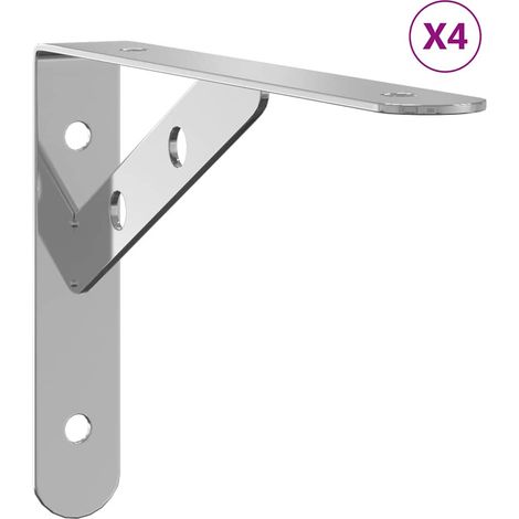 Maison Exclusive - Regalträger 4 Stk. 20x2,5x14 cm Silbern Edelst