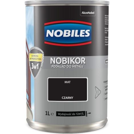 NOBILES IMPRIMACIÓN ANTICORROSIÓN NOBIKOR NEGRO 1L - 5FANO.CZA1.0
