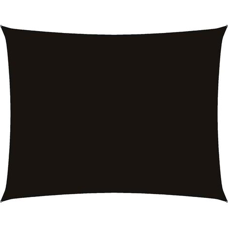 Maison Exclusive - Parasole a Vela in Oxford Rettangolare 4x6 m Nero (1/5)
