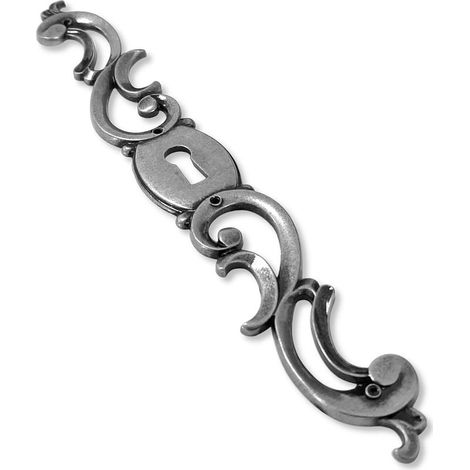 Entrée de clé coq main droite en zamak finition vieux fer – Longueur 190mm – Pour restauration de meubles anciens – Porte clé décoratif (1/4)
