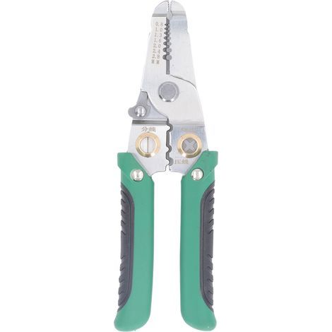 Stainless steel wire stripper, multifunctional spring-loaded tool for electricians, saving time and effort. (1/5)