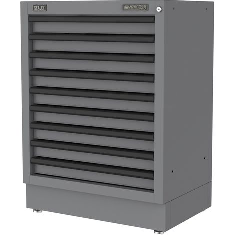 Sealey APMS40BE Superline PRO Black Edition Modular Cabinet 9 Drawer 680mm (1/2)