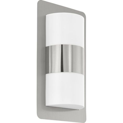 Eglo Außen-Wandleuchte Cistierna E27 edelstahl/weiß Up- & Downlight Außen-Wandleuchte (1/3)
