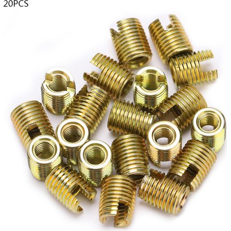 20Pcs 302 Carbon Steel Self tapping Thread Insert Accessories(Inner M20.4 Outer M4.50.5) (1/5)