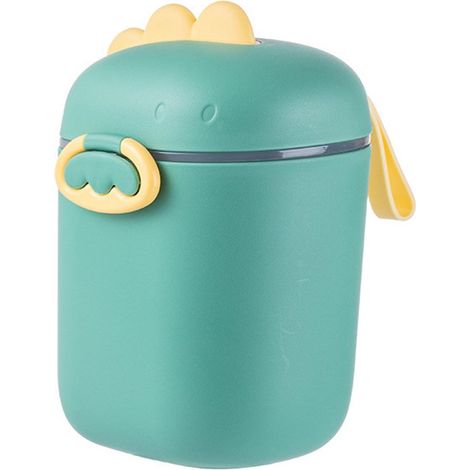 Dispensador de comida para bebés，Caja para comida de bebé，Caja de almacenamiento de comida para bebés，800 ml，16 x 10,5 x 8,5 cm，Verde (1/5)