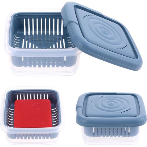 Porte-savon carré avec couvercle - Boîte à savon de voyage étanche avec couche de drainage - Support de douche - Pour salle de bain, voyage, camping (1/5)
