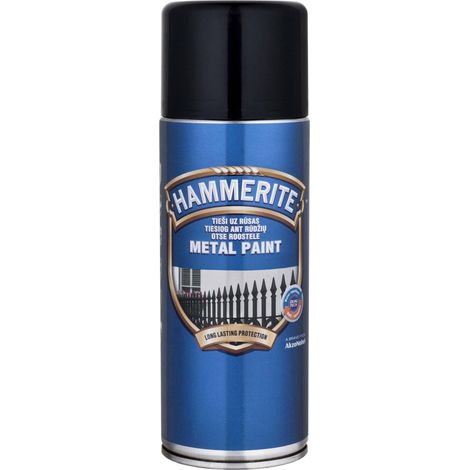 Hammerite Smooth Finish peinture métal noir 400 ml brillante (1/2)