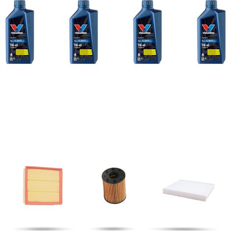 Kit tagliando 3 FILTRI e 4L OLIO compatibile con Fiat Punto Evo 1.4 16v 99kw dal 2009 al 2012 (1/4)