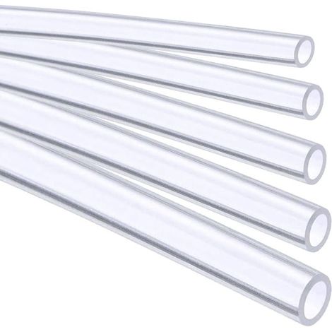 High-quality, flexible silicone hose, 14 mm inner diameter x 18 mm outer diameter, 2 mm wall thickness, 5 meters long, transparent water hose. Heat-resistant and dimensionally stable. (1/5)