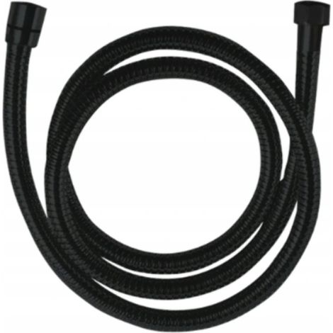 Manguera de ducha extensible Arno de 150-180 cm, color negro.